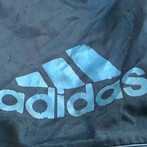 Adidas DRAW STRING BAG BLACK 🖤 & GRAY 🩶 GYM BACKPACK